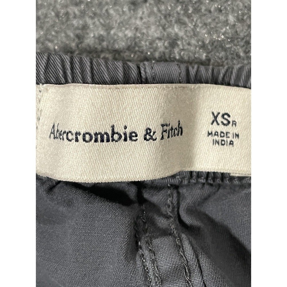 Abercrombie & Fitch Cargo Pants Mens XS Gray Garment Dyed Drawstring Hem - Picture 5 of 15